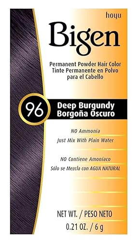 Bigen Permanent Powder Hair Color, Deep Burgundy 0.21 Ounce Beauty & Personal Care Bigen