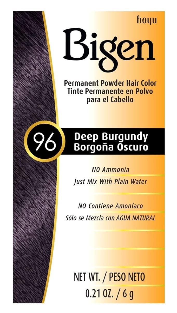 Bigen Permanent Powder Hair Color, Deep Burgundy 0.21 Ounce Beauty & Personal Care Bigen