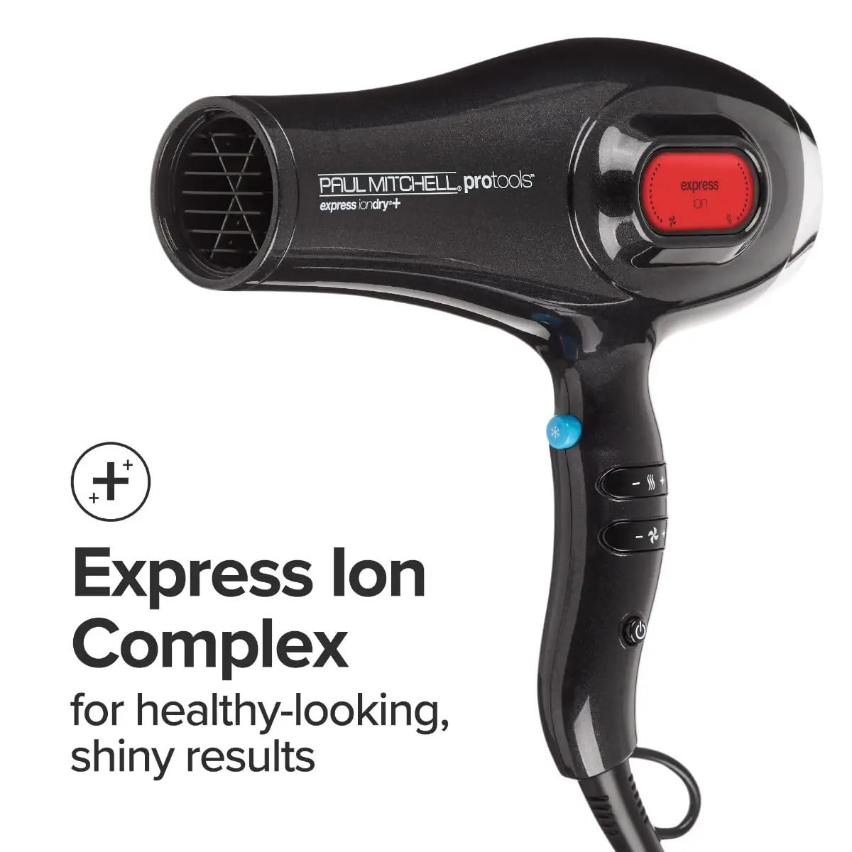Paul Mitchell Express Ion Dry + Hair Dryer, Digital Ionic Hair Dryer, Multiple Heat + Speed Settings, for Salon-Level Blowouts Beauty & Personal Care Paul Mitchell