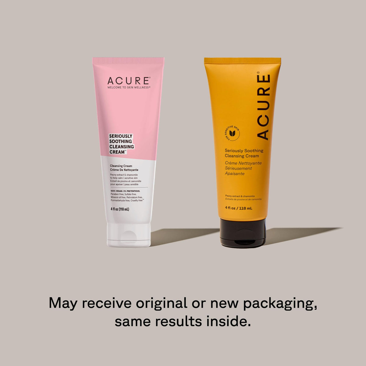 Acure Seriously Soothing Cleansing Cream - Gentle Hydrating & Exfoliating Face Wash, Daily Facial Cleanser for Women & Men with Chamomile & Sunflower Beauty & Personal Care Acure