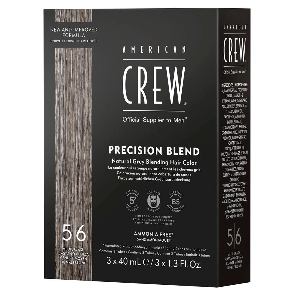 American Crew Men's Temporary Hair Color, Temporary Hair Dye, Natural Gray Coverage, Medium Ash, 1.35 Fl Oz Beauty & Personal Care AMERICAN CREW