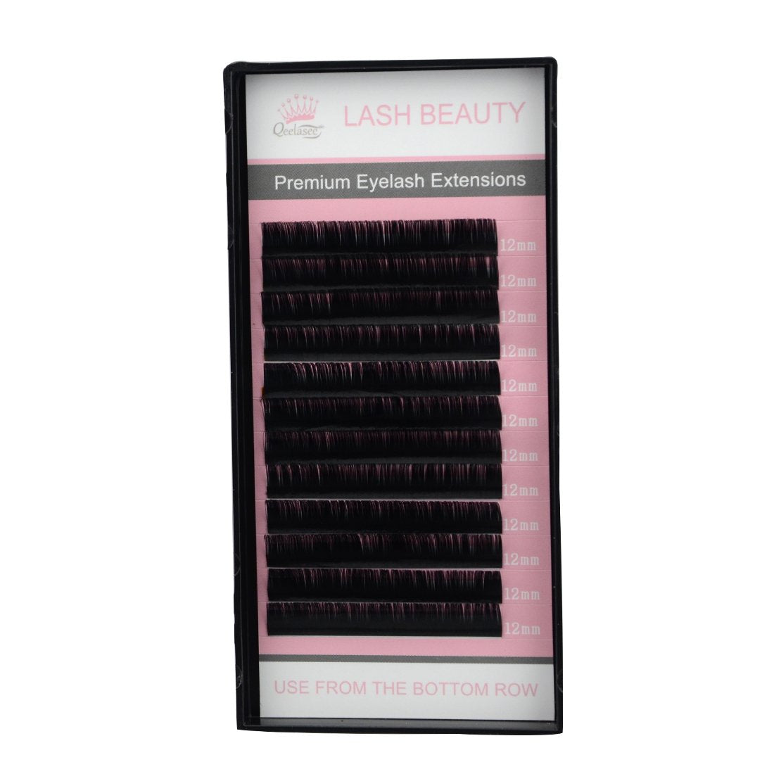 Qeelasee Eyelash Extensions Fake Mink Individual Lashes 0.05 D Curl 12mm Volume Eyelash Extension Salon Use(D, 12mm) Beauty & Personal Care Qeelasee