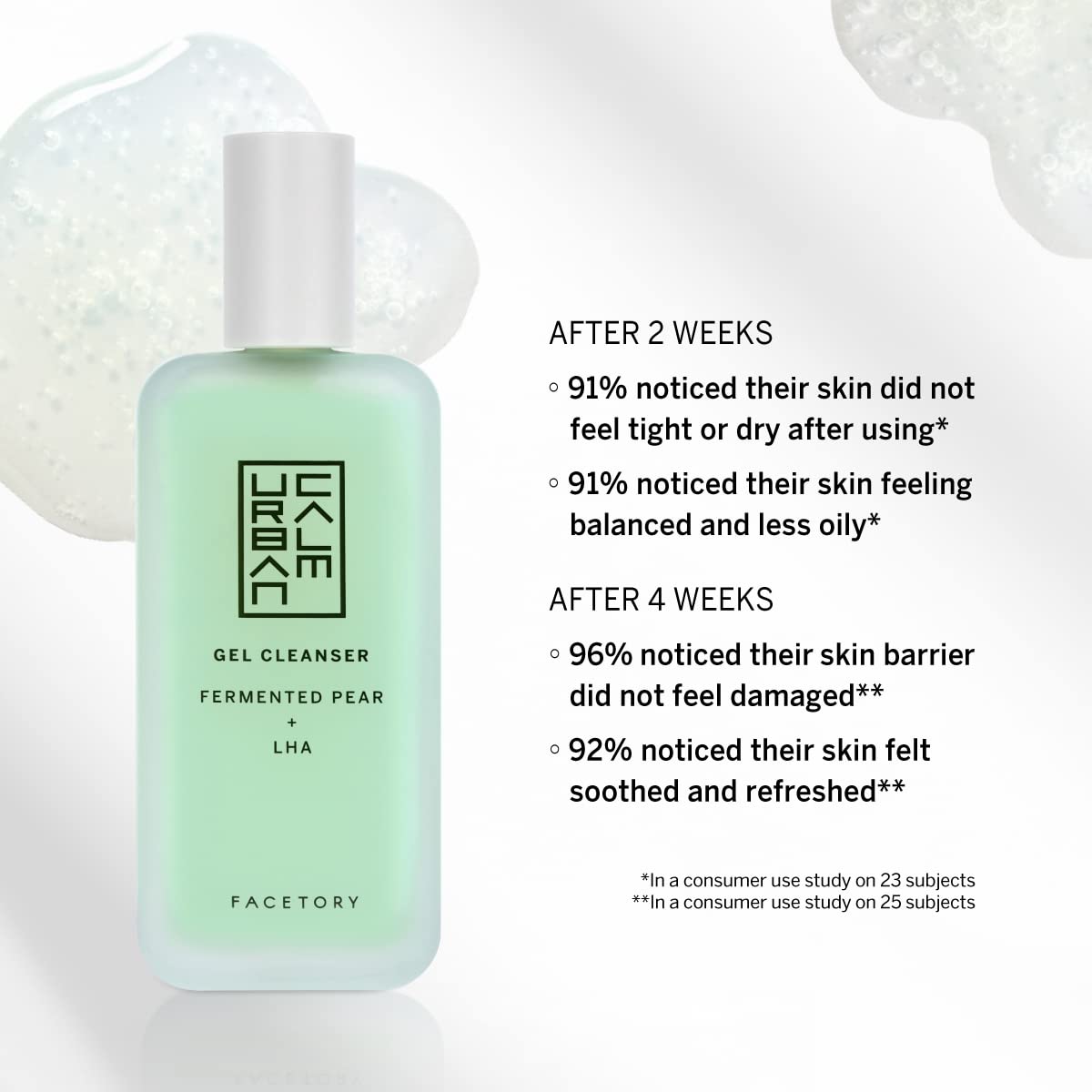 FACETORY Urban Calm Hydrating Face Wash for Women, Gentle Gel Facial Cleanser with Fermented Pear & LHA, Sensitive Skin Face Wash & Daily Makeup Beauty & Personal Care FACETORY