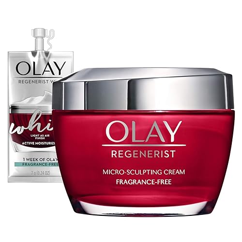 Olay Regenerist Micro-Sculpting Cream, Face Moisturizer, 1.7 oz + Whip Face Moisturizer Travel/Trial Size Bundle Beauty & Personal Care Olay