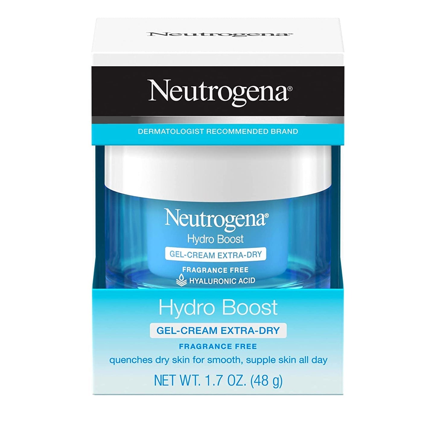 Neutrogena Hydro Boost Hyaluronic Acid Hydrating Face Moisturizer Gel-Cream to Hydrate and Smooth Extra-Dry Skin, 1.7 oz (Pack of 2) Beauty & Personal Care Neutrogena