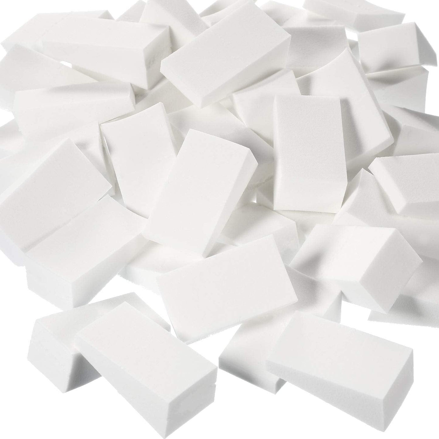 100 Pieces Cosmetic Sponges Latex Makeup Foam Wedges Foundation Beauty Tools (White) Beauty & Personal Care TecUnite