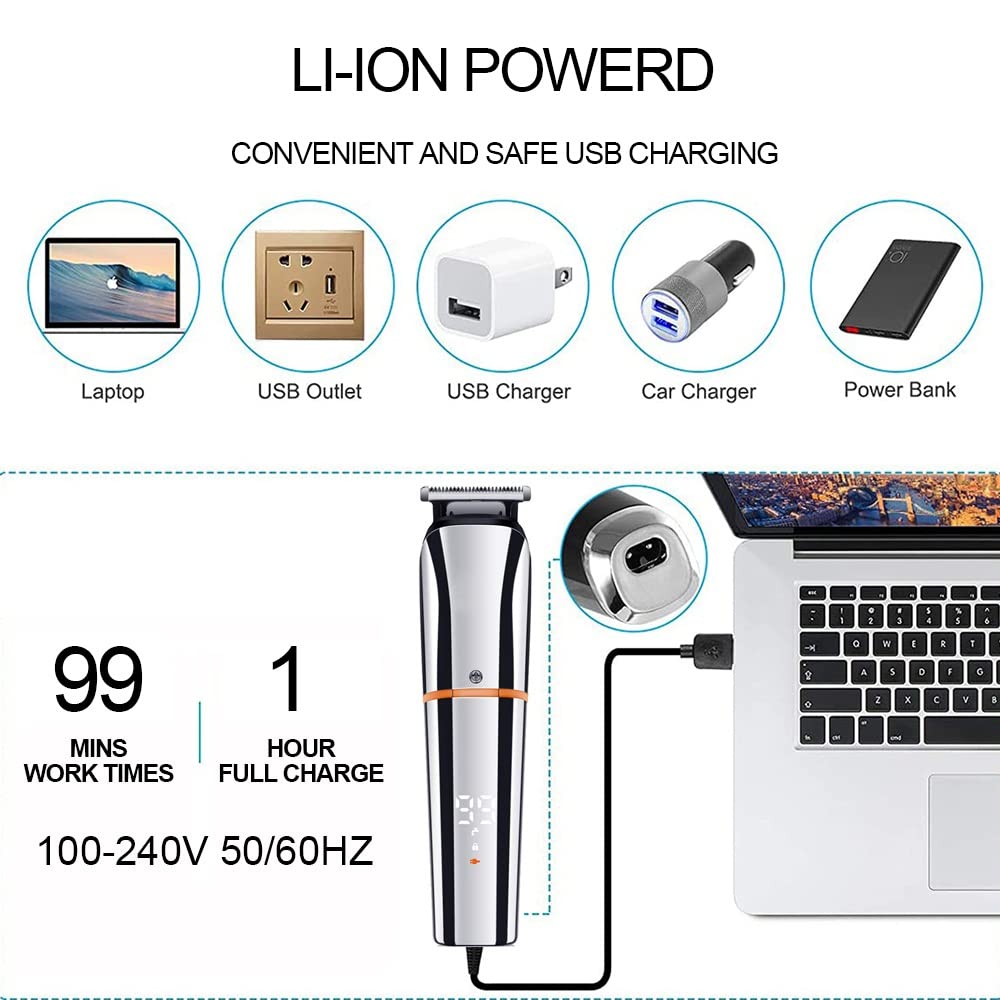 HIONJIN Hair Cutting Machine Clipper Multifunctional Trimmer for Men Nose Trimmer Beard Hair Clippers Professional Electric Hair Shaving Beauty and Personal Care HIONJIN