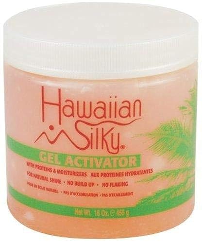 Hawaiian Silky Hair Care Gel Activator, 16 fluid ounces, Pink, 16 Ounce, Unscented, for Promoting hair growth, Moisturizing dry hair, Straightening Beauty & Personal Care Hawaiian Silky