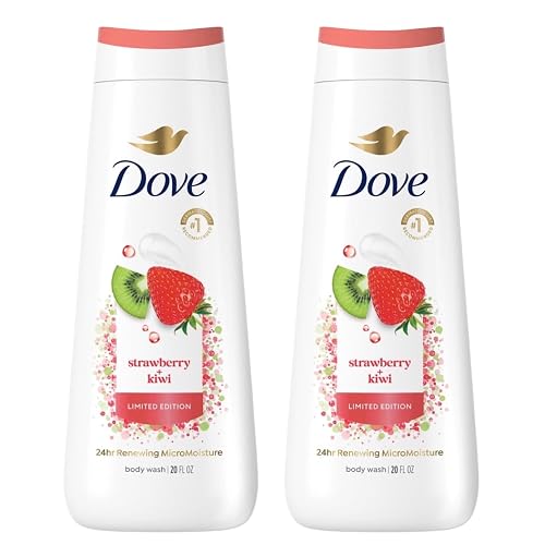 Dove Limited Edition Strawberry + Kiwi Body Wash, 24hr Renewing MicroMoisture, 20 Fl Oz, 2 Pack Beauty & Personal Care Dove