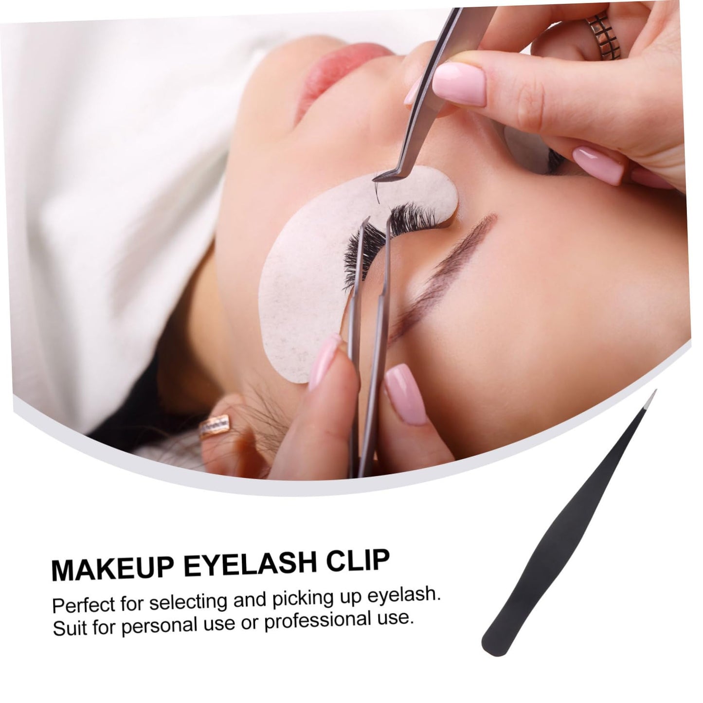 PartyKindom 6pcs Eyelash Tweezers Stainless Steel Beauty Tweezers for Makeup Ergonomic Design for Eyelash Grafting and Personal Grooming Beauty and Personal Care PartyKindom