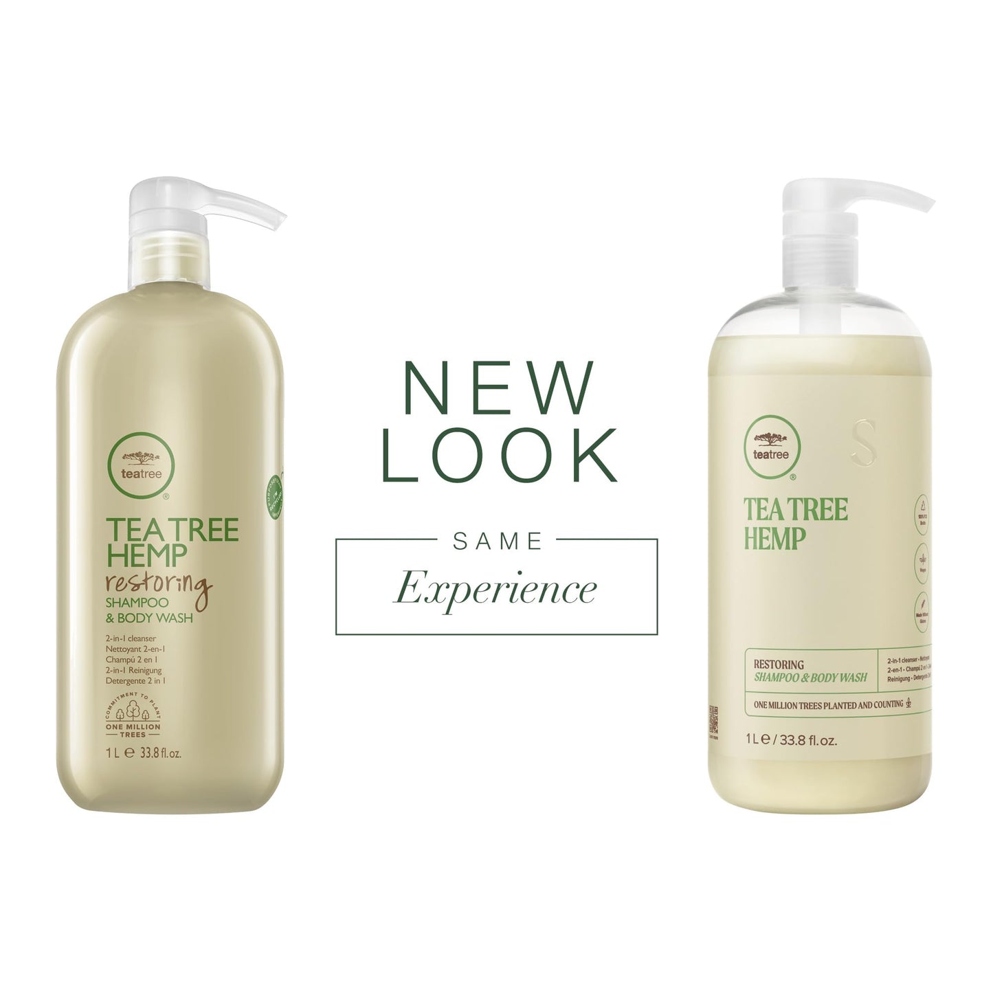 Tea Tree Hemp Restoring Shampoo & Body Wash, 2-in-1 Cleanser, For All Hair Types, 33.8 fl. oz. Beauty & Personal Care Tea Tree