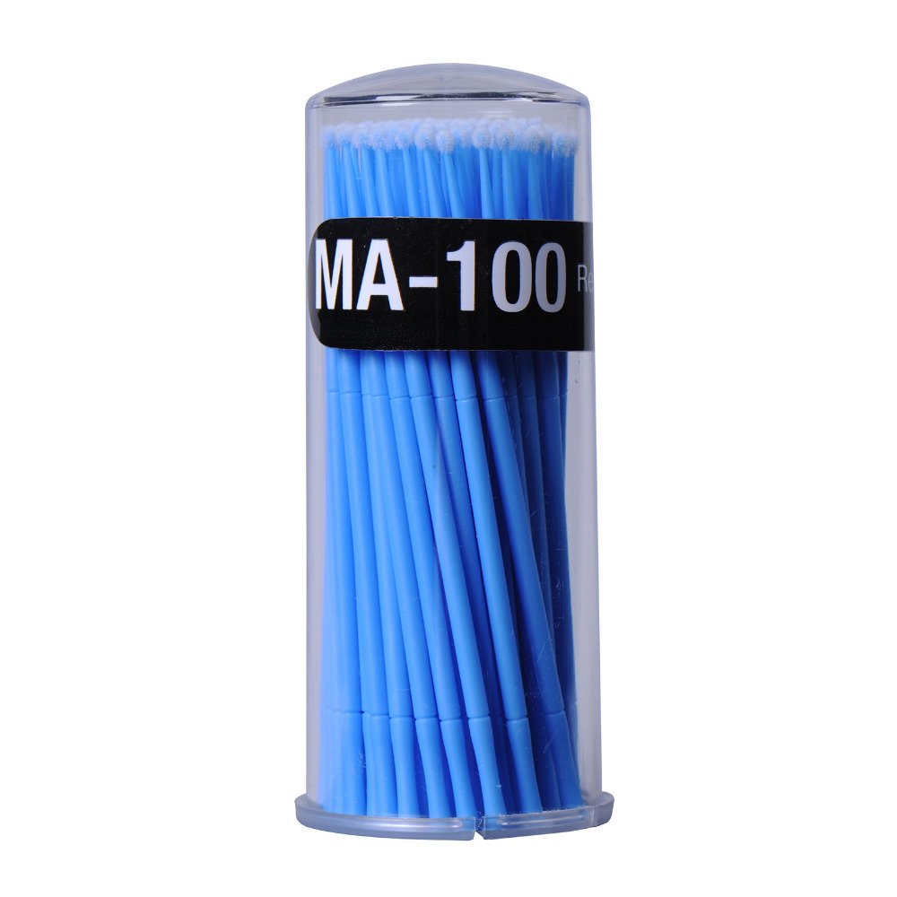 Yimart 400pcs Blue Regular Size 3mm Reusable Mascara Applicator Individual Eyelash Extension Microbrushes Makeup Tools Beauty & Personal Care Yimart