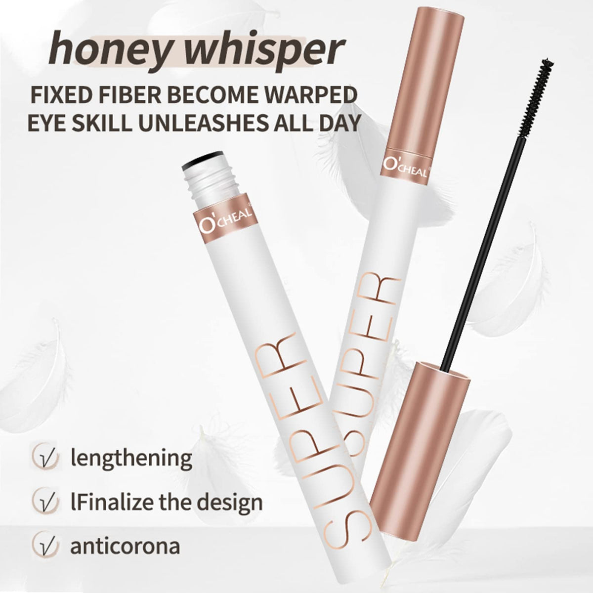 O'CHEAL Mascara Volume and Length, Waterproof Black Natural Thrive Mascara Liquid Lash Extensions Eye Makeup, Defining, Curling, Long Lasting, Smudge… Beauty & Personal Care O'CHEAL