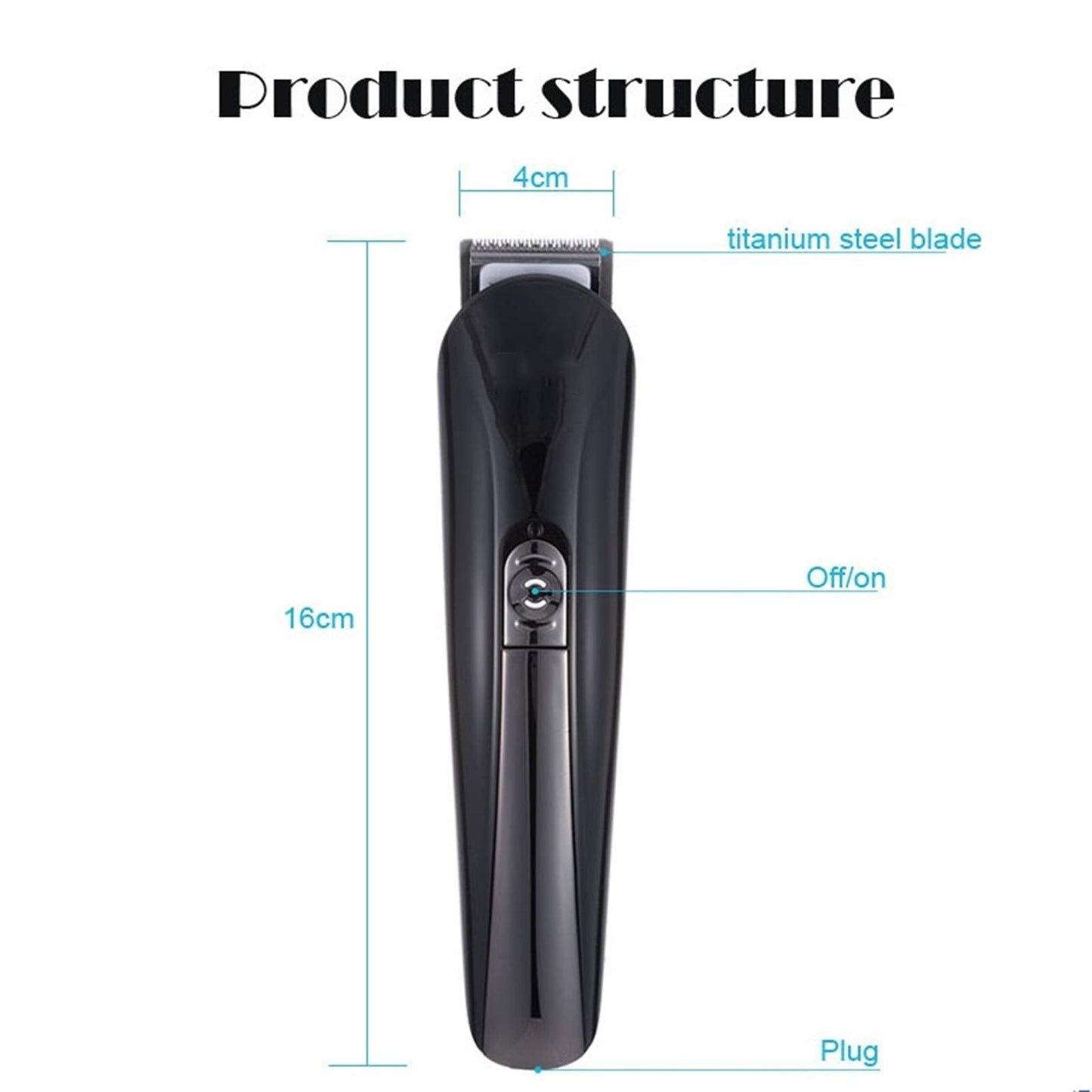 HIONJIN Hair Clipper Barber Hair Trimmer Electric Clipper Shaver Beard Trimmer Men Shaving Machine Cutting Nose Trimmer Beauty and Personal Care HIONJIN