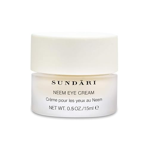 SUNDARI Neem Eye Cream, 0.5 Fl Oz, Lightweight Under Eye Cream, Reduces Puffiness, Dark Circles & Firms Delicate Skin, Nourishing and Soothing Beauty & Personal Care SUNDARI