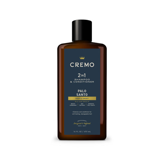 Cremo Palo Santo Barber Grade 2-n-1 Shampoo & Conditioner, Notes of Bright Cardamom, Dry Papyrus and Aromatic Palo Santo,16 Fl Oz Beauty & Personal Care Cremo