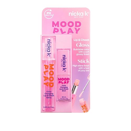 NICKA K NEW YORK Mood Play Lip Care (Gloss & Stick) Beauty & Personal Care NICKA K NEW YORK