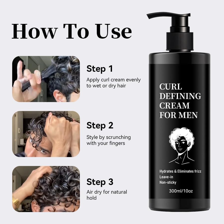 Curl Defining Cream - Anti-Frizz Curling Cream for Curly Hair Anti Frizz, Moisturizing, Smoothing for Curly & Wavy Hair, Hydrate & Adds Shine Beauty & Personal Care Soelegant