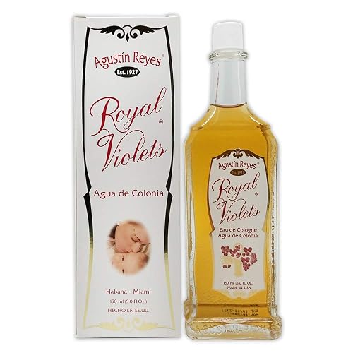 Royal Violets By Agustin Reyes 5 Oz Agua De Colonia Eau De Cologne Glass Bottle Beauty & Personal Care Agustin Reyes
