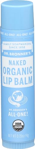 Dr Bronner's, Lip Balm Naked Organic, 0.15 Ounce Beauty & Personal Care Dr. Bronner's
