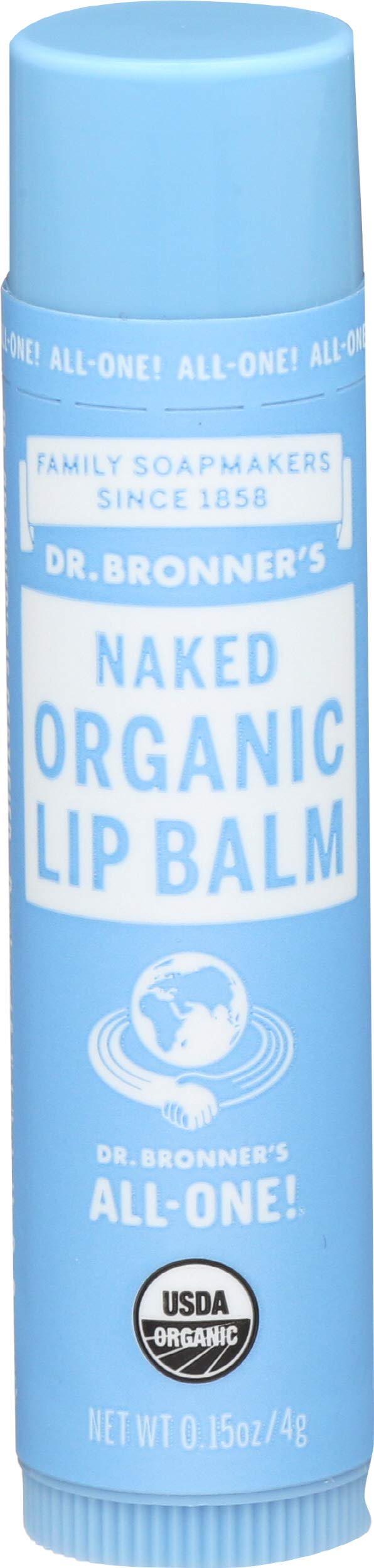Dr Bronner's, Lip Balm Naked Organic, 0.15 Ounce Beauty & Personal Care Dr. Bronner's