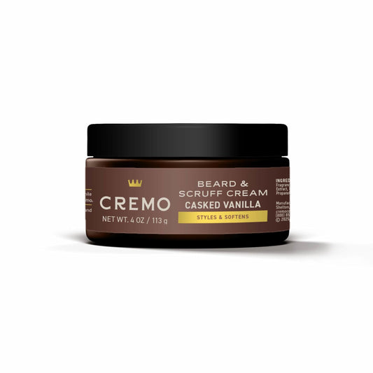 Cremo Beard & Scruff Cream, Casked Vanilla, 4 oz - Soothe Beard Itch, Condition and Offer Light-Hold Styling for Stubble and Scruff Beauty and Personal Care Cremo Default Title