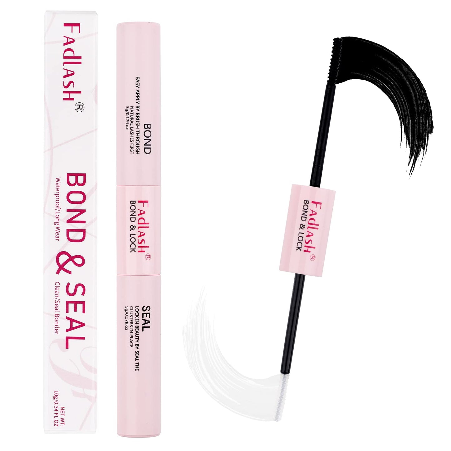 Lash Bond and Seal Cluster Lashes Glue DIY Lash Extension Kit Lash Clusters Glue Individual Lashes Strong Hold 48-72 Hours DIY Eyelash Extension Kit Beauty & Personal Care FADLASH