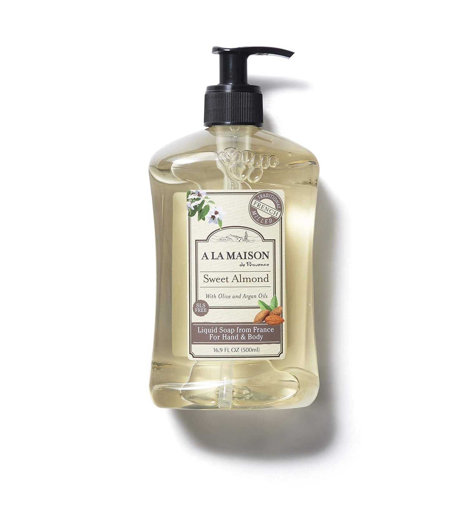 A LA MAISON Sweet Almond French Liquid Hand Soap - Natural Hand Wash Made with Essential Oils - Biodegradable, Plant-Based, Vegan, Cruelty-Free Beauty & Personal Care A LA MAISON