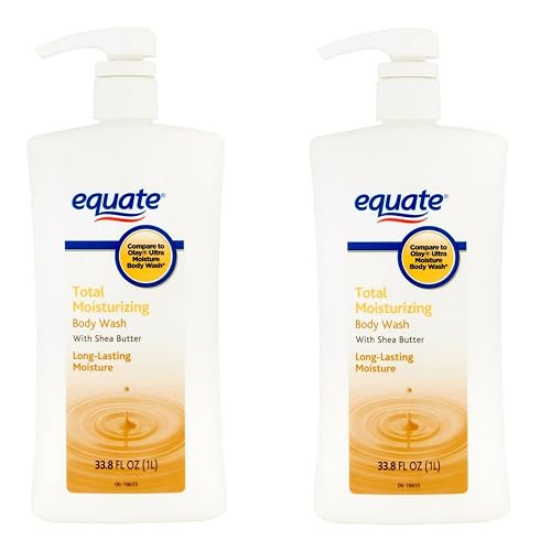 Equate Total Moisturizing Body Wash with Shea Butter, 33.8 fl oz (Pack of 2) Beauty & Personal Care Equate