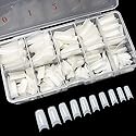krofaue 500PCS Half Cover False Nails Tips - Acrylic Nail Tips 10 Sizes Lady French Style Acrylic Artificial Tip Manicure with Box for Nail Tips Art Beauty & Personal Care krofaue