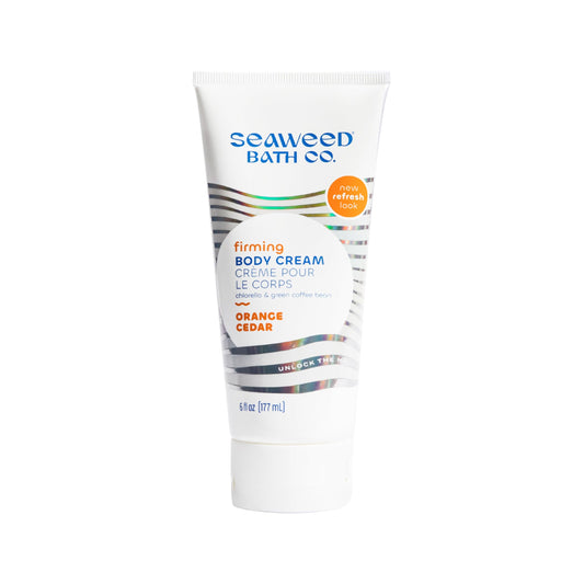 Seaweed Bath Co. Firming Body Cream, Orange Cedar Scent, 6 Ounce, Skin Toning Hand & Body Lotion Moisturizer for Dry Skin, with Sustainably Harvested Beauty & Personal Care The Seaweed Bath Co.
