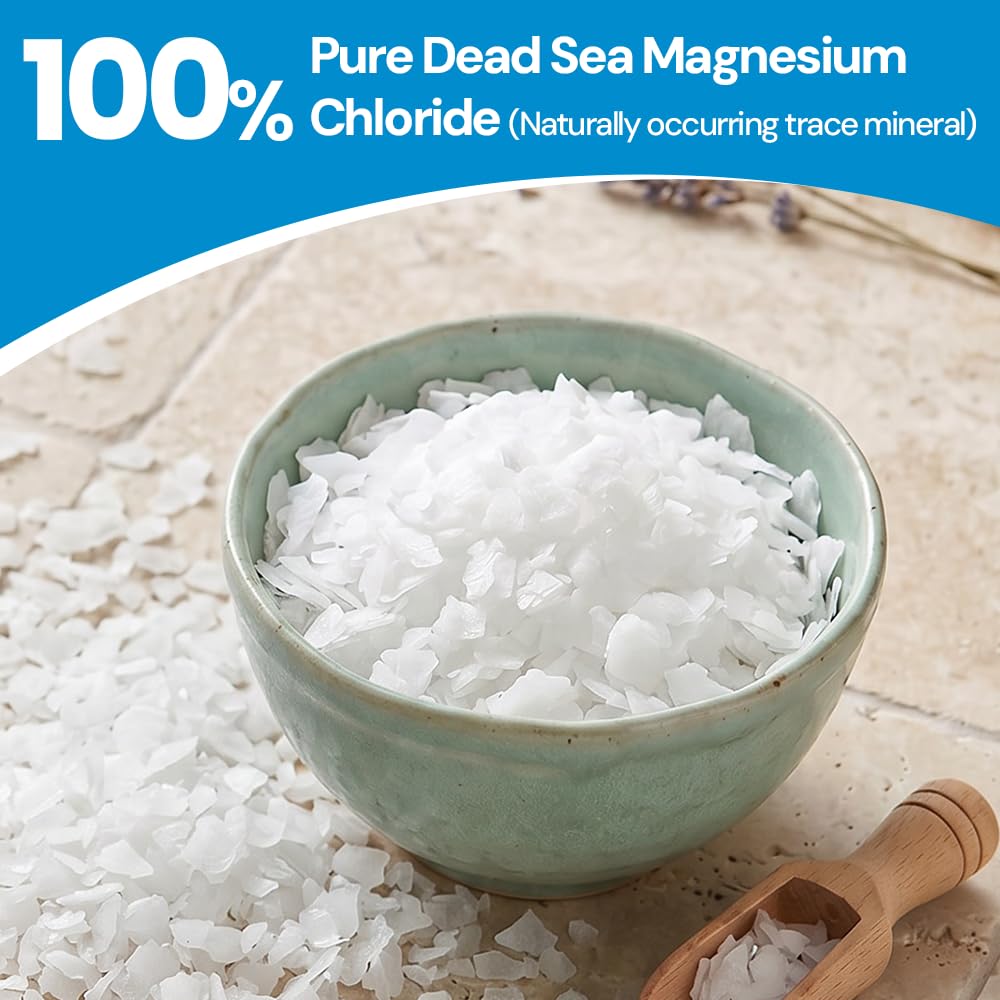 Dead Sea Magnesium Flakes Bath & Foot Soak, Unscented - 5 lb Beauty and Personal Care MARCO ESRA