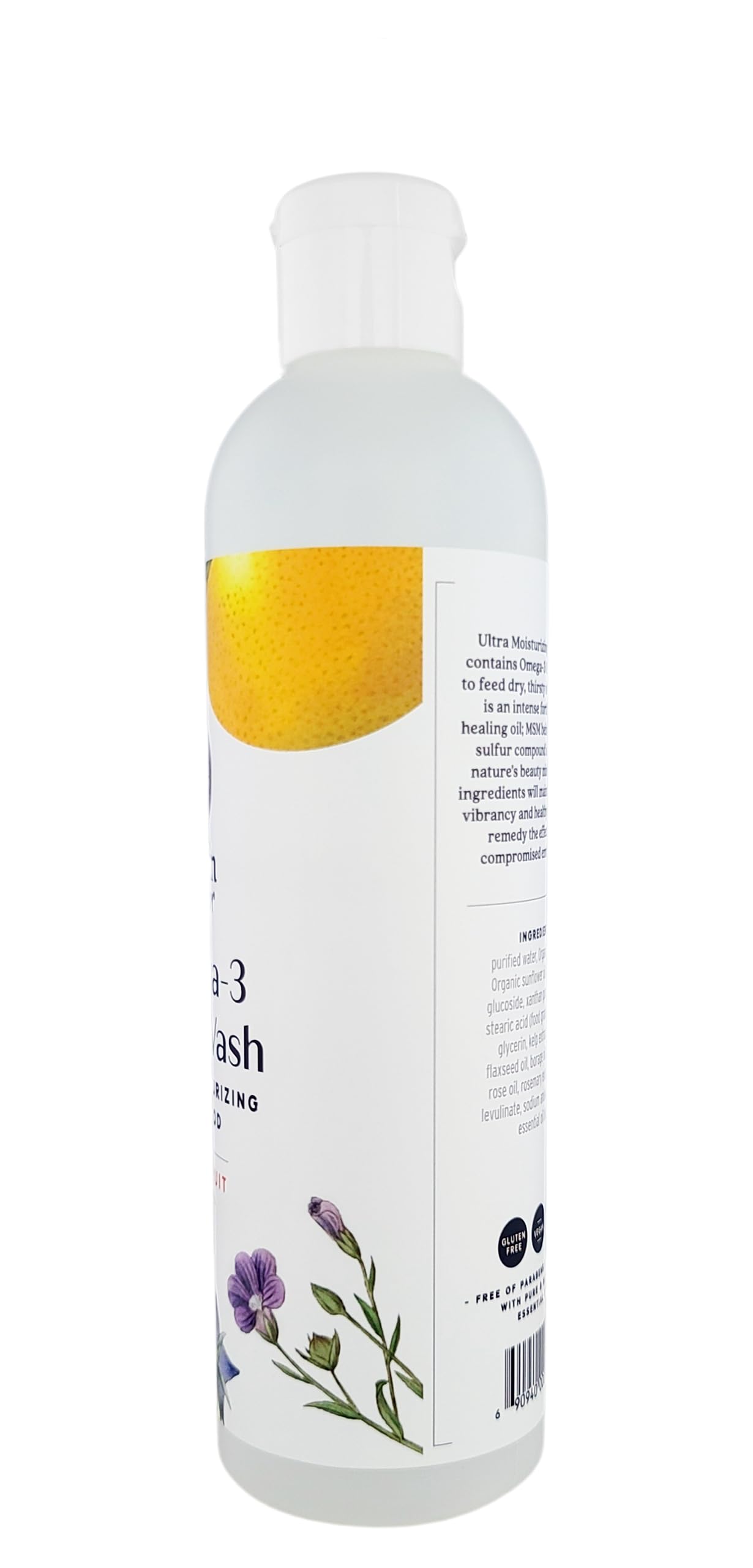 Griffin Remedy Omega - 3 Body Wash - Grapefruit Essential Oils and Organic MSM, Creamy, Moisturizing, All-Natural, Paraben-Free, Sulfate-Free 8 fl oz Beauty & Personal Care Griffin Remedy