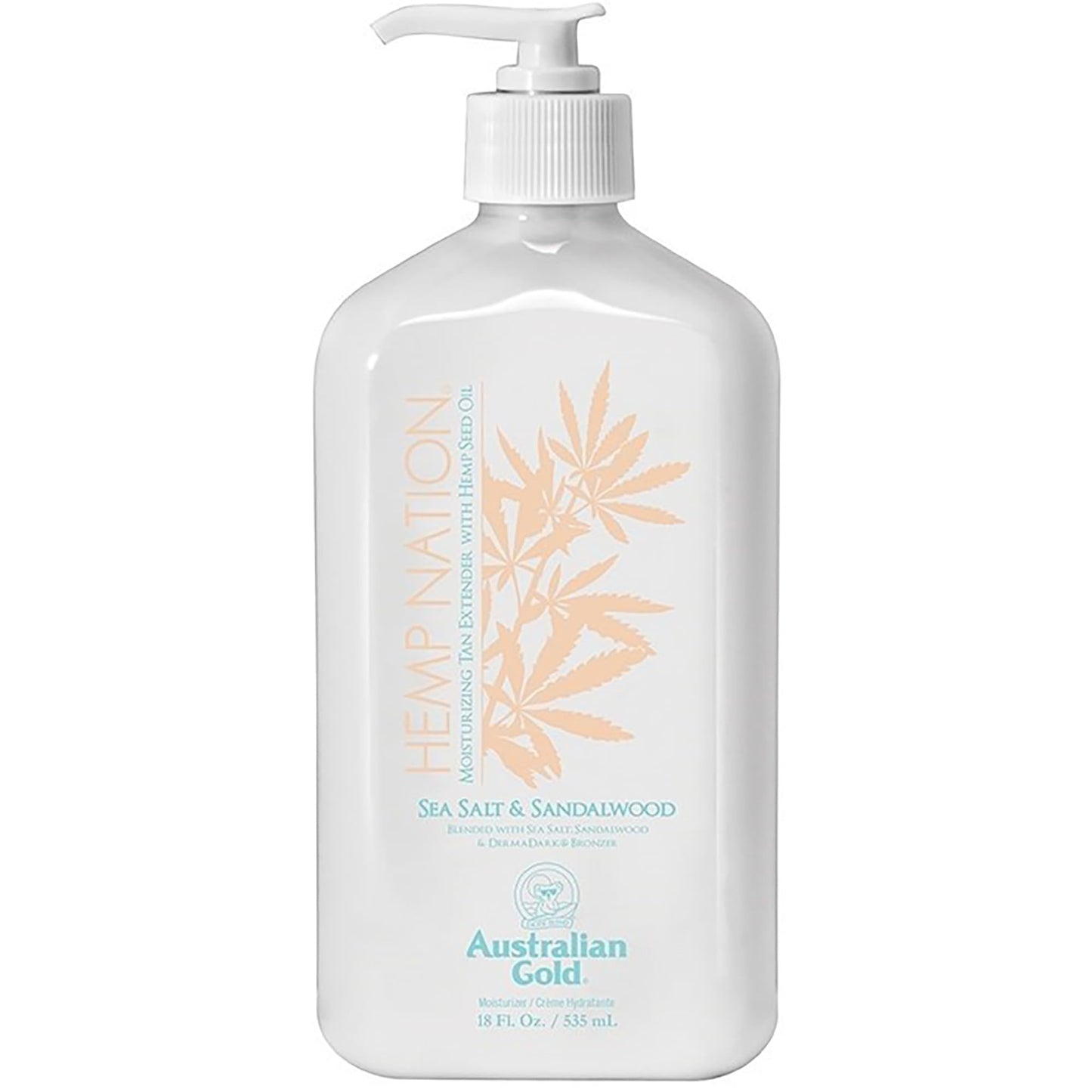 Hemp Nation SEA Salt & Sandalwood (18 fl. oz / 535 mL), Moisturizing Tan Extender with Hemp Seed Oil Beauty & Personal Care Australian Gold