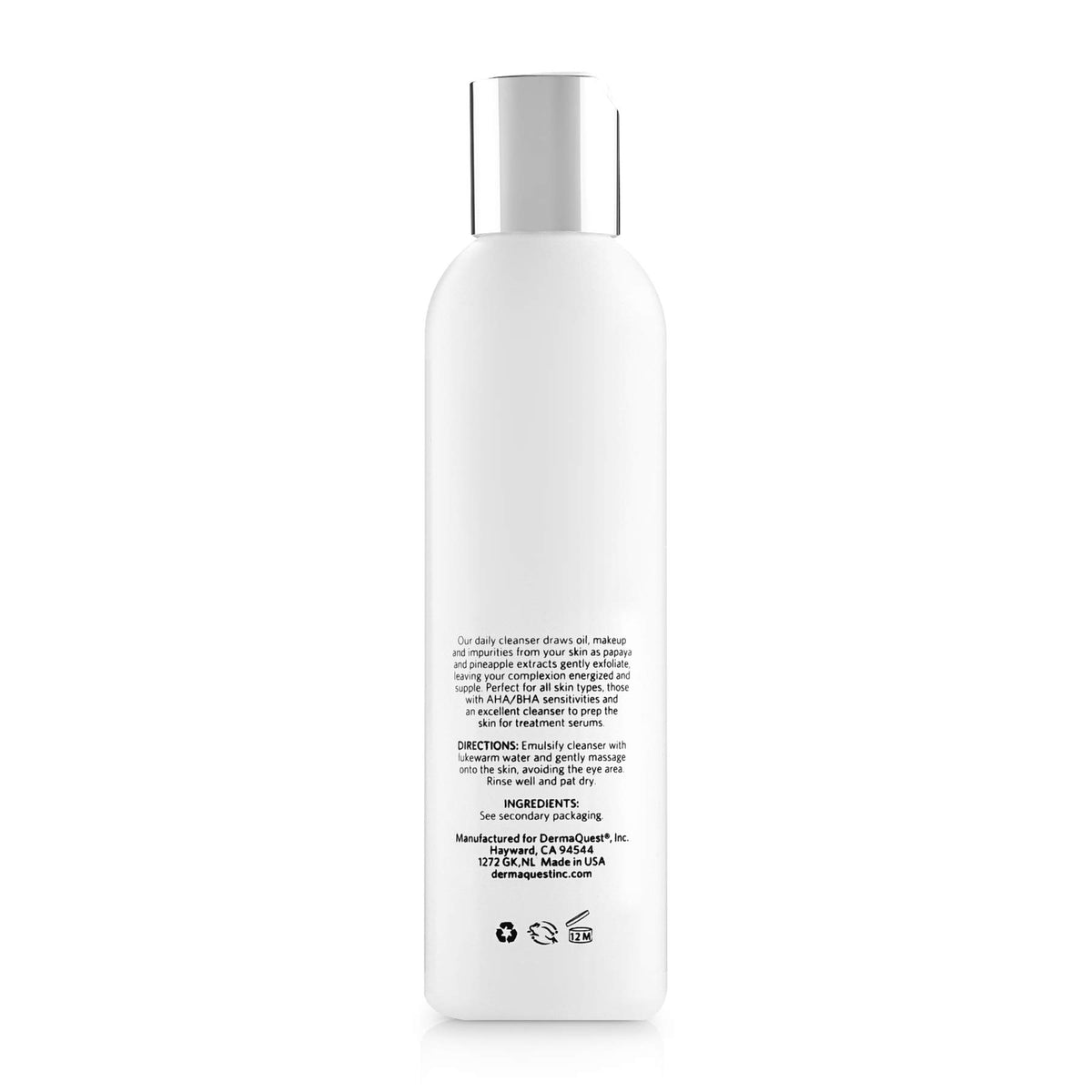 DermaQuest Essential Gentle Exfoliating Daily Facial Cleanser - For All Skin Types, Particularly Those With Sensitivities To AHA & BHA (6 oz.)