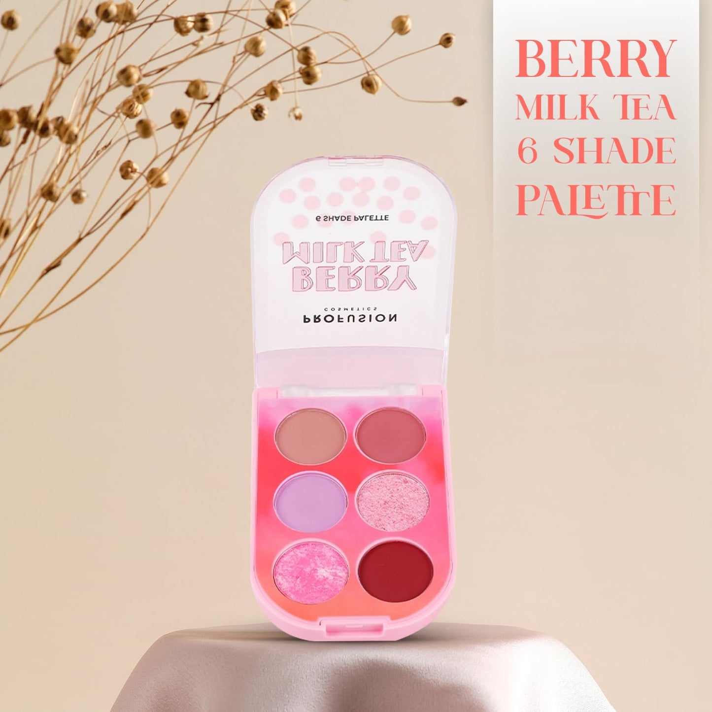 Profusion Cosmetics Milk Tea Eyeshadow Palette - 6 Highly Pigmented & Blendable Shades with Matte & Shimmer Finishes for Neutral & Smoky Looks Beauty & Personal Care Profusion Cosmetics