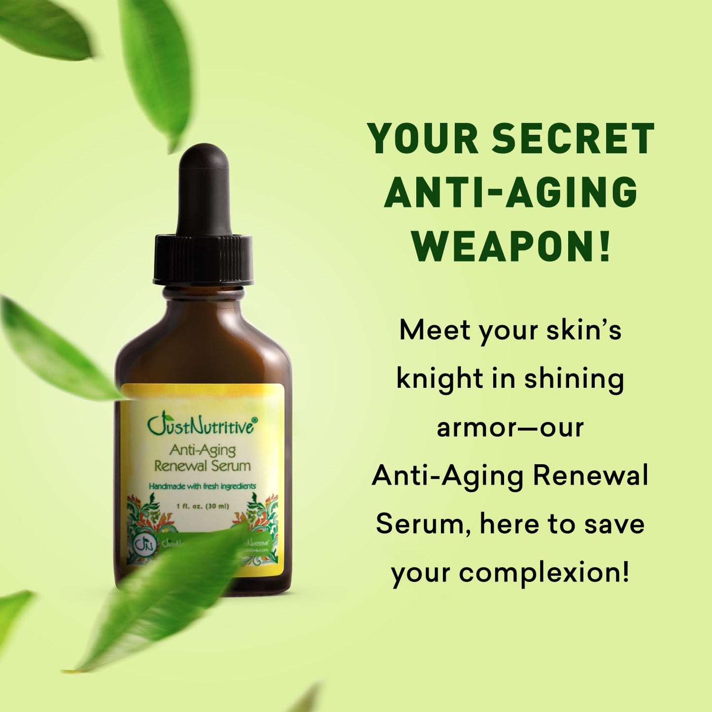 Anti-Aging Renewal Serum | Best Anti Aging Facial Serum | Formulated for both men and women Beauty & Personal Care Just Nutritive