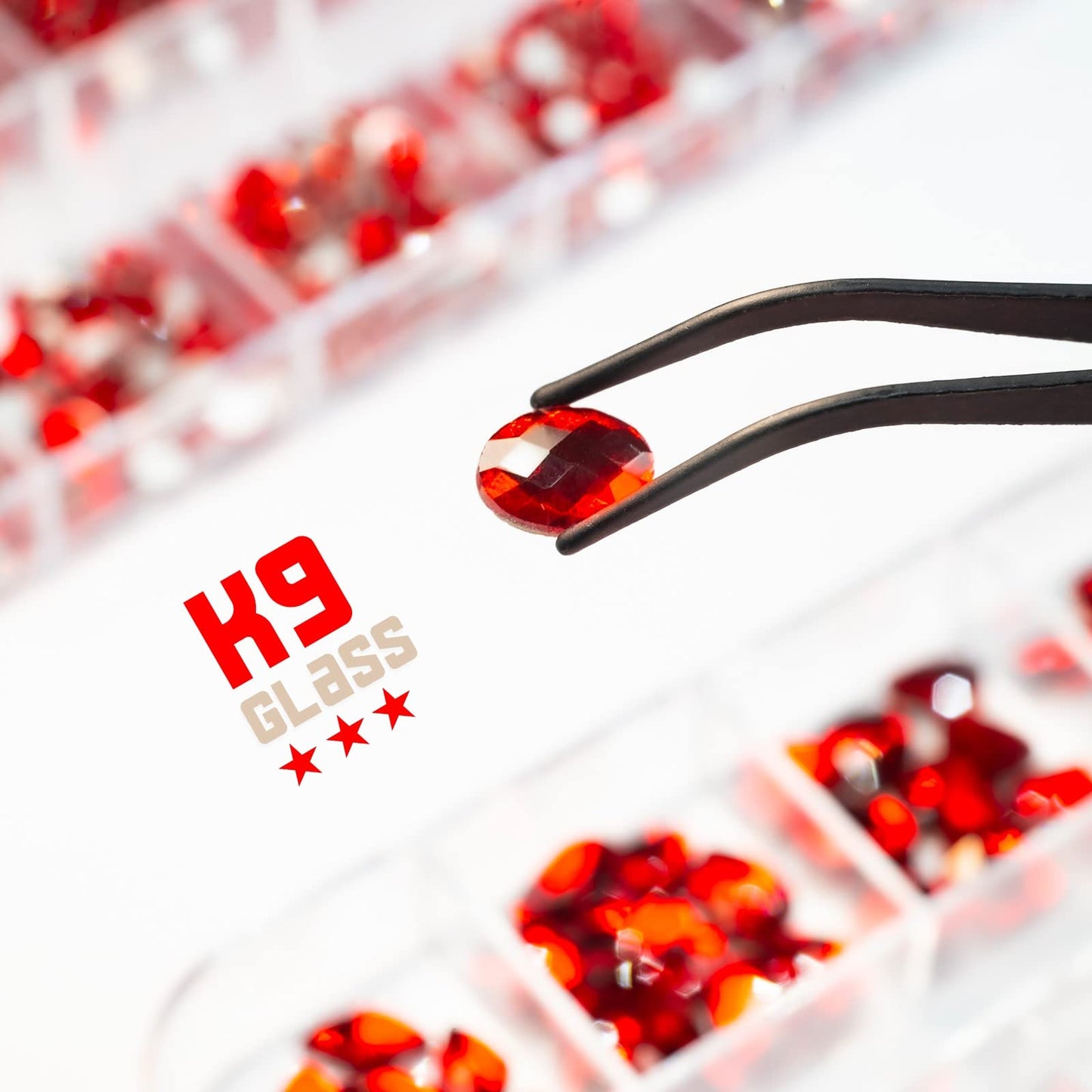 qiipii 120Pcs Red Rhinestones Nail Charms 12 Shapes Crystal Flatback Siam Red Big Gems Ruby Red K9 Glass Nail Stones Diamonds jewels Nail Art Supplies Beauty & Personal Care qiipii