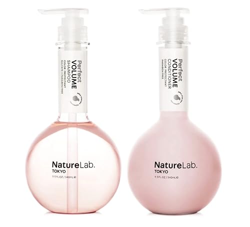 NatureLab.TOKYO Perfect Volume Shampoo & Conditioner Duo - Weightless Frizz Control for Smoother, Healthier Hair and Scalp I 11.5 FL OZ Each | $38 Beauty & Personal Care NATURELAB. TOKYO