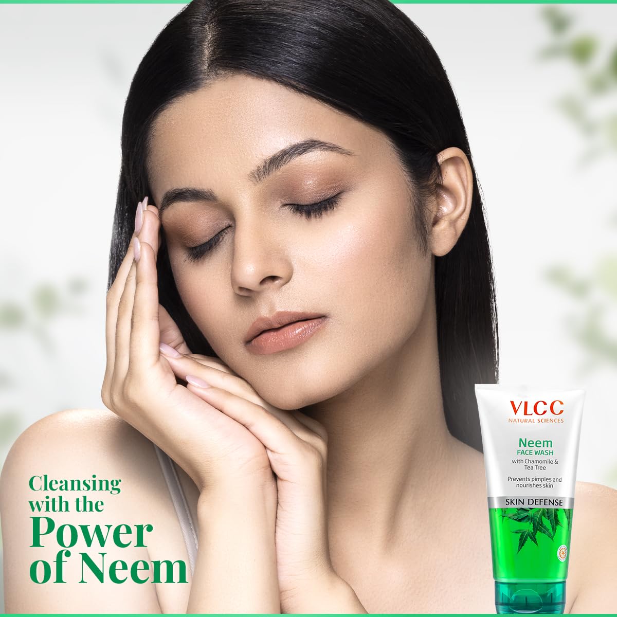 VLCC Neem Face Wash with Chamomile & Tea Tree | Anti-Acne Facial Cleanser with Soothing Properties | 5.07 Fl Oz/150 ml (Pack of 2) Beauty & Personal Care VLCC