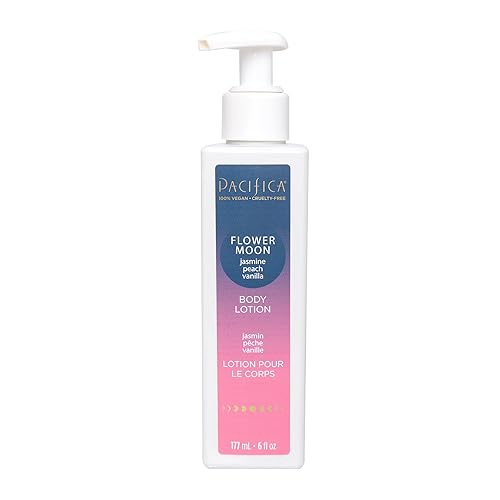 Pacifica Body Lotion - Flower Moon Body Moisturizer - Plant Powered Aromatherapy - Scented Jasmine, Peach, Vanilla Scent - Shea Butter Hand Lotion Beauty & Personal Care Pacifica