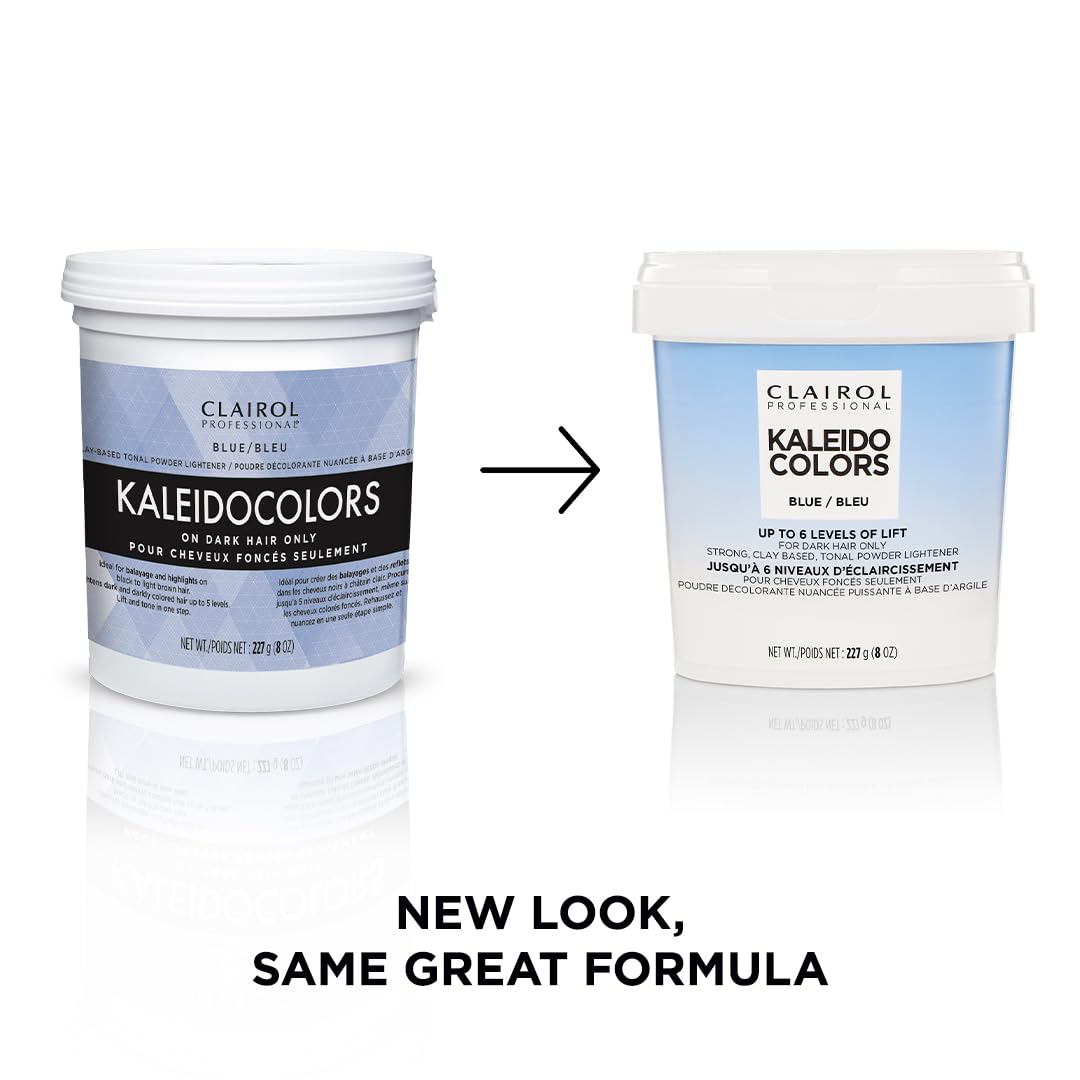 Clairol Professional Kaleidocolors, Blue Tub, 8 oz. Hair Lightener for Dark Hair Beauty & Personal Care Clairol Professional