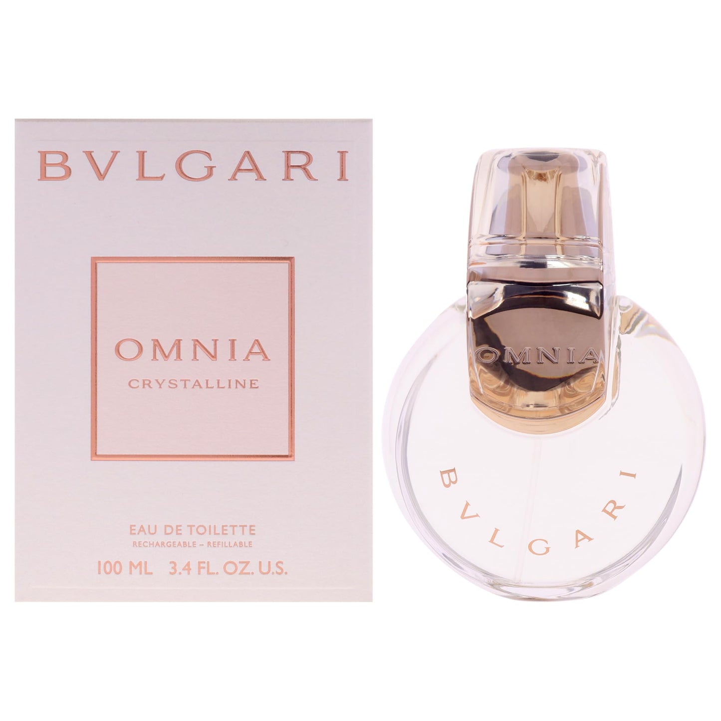 Bvlgari Omnia Crystalline by Bvlgari for Women - 3.4 oz EDT Spray (Refillable) Beauty & Personal Care BVLGARI