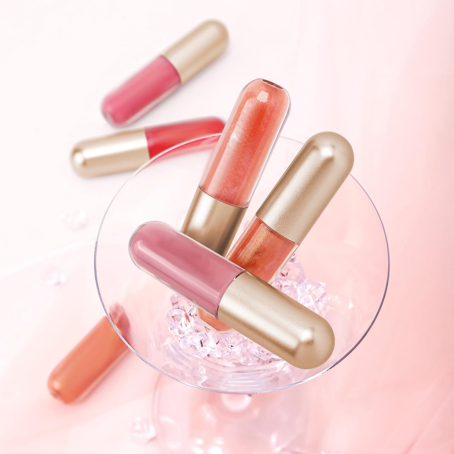 KISSIO Plumping Lip gloss,Glossy and Cool,Make Lips Plump and Moisturizing,Lip Gloss contains Peppermint and Beeswax,Cruelty Free,0.19 oz,05 Dogwood Beauty and Personal Care KISSIO