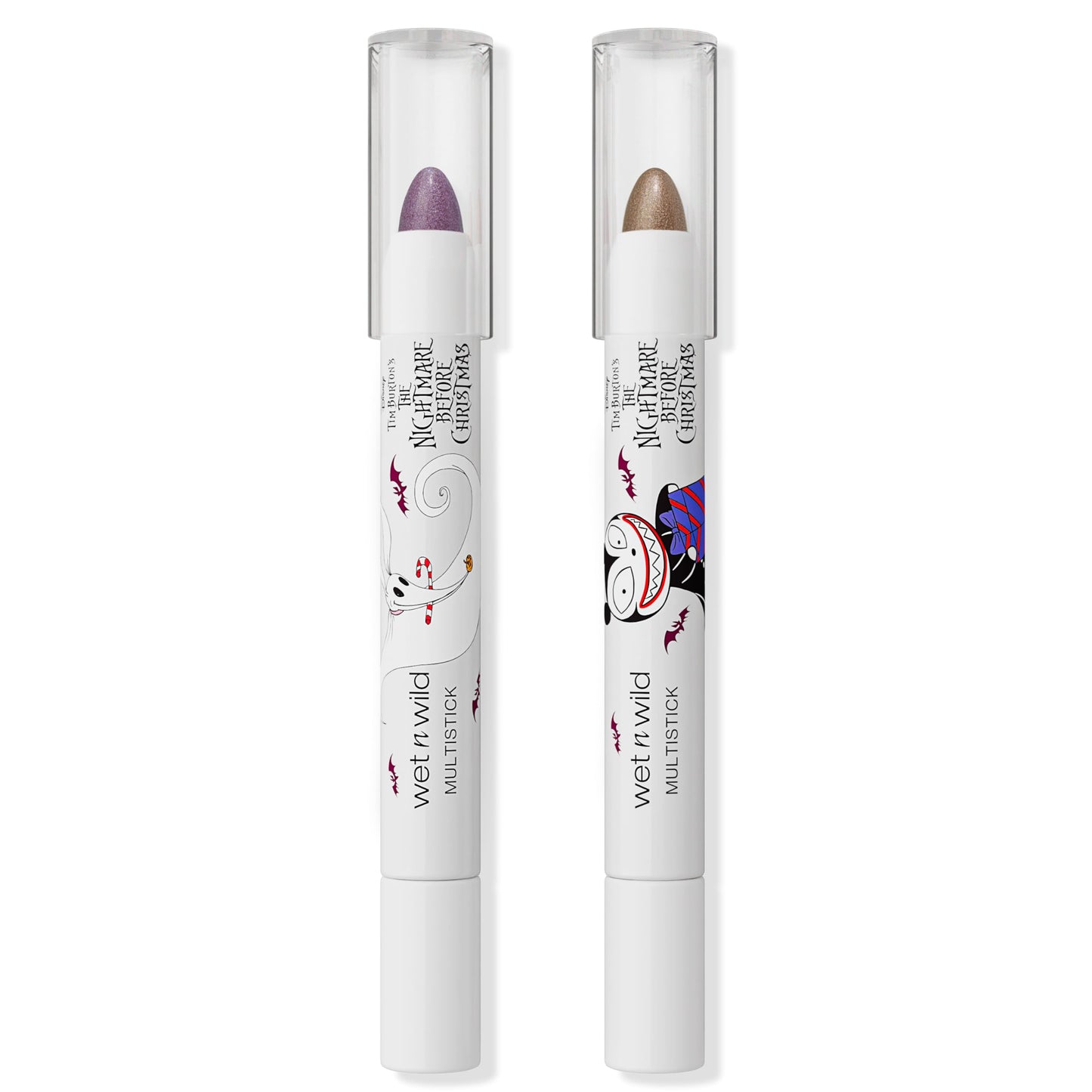 wet n wild Nightmare Before Christmas 2-Piece Multistick Set, Shimmer Finish for Eyes, Lips & Face, Nourishing Cream Formula, Cruelty-Free Beauty & Personal Care wet n wild