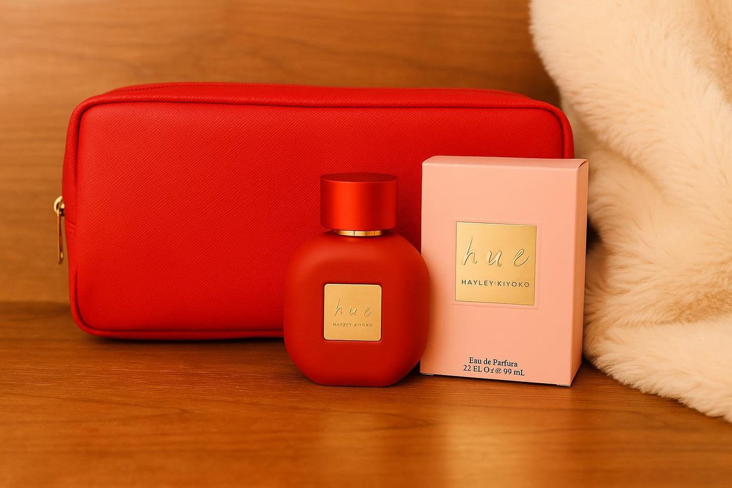 Hayley Kiyoko HUE Eau De Parfum Gift Set - 2.2 oz EDP Spray + Red Toiletry Bag | Luxury Women’s Fragrance, Long-Lasting Floral Scent, Gift for Her Beauty & Personal Care Hayley Kiyoko