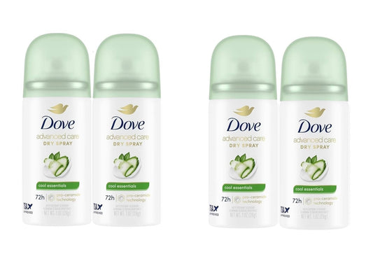 Dove Advanced Care Cool Essentials Antiperspirant & Deodorant Dry Spray - (72-Hour Sweat & Odor Protection Cool Fresh Scent with Pear and Cucumber Beauty and Personal Care Dove