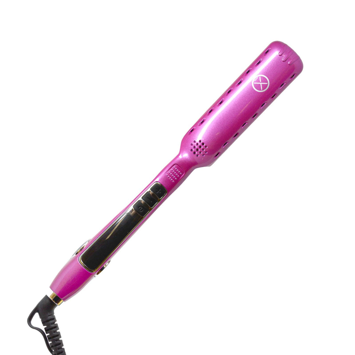 XPERSIS PRO Hair Flat Iron Straightener Nano 1.5" Titanium Plate Safety Auto Shut Off Heat up to 450F Pink Color