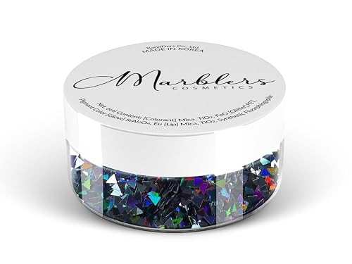 MARBLERS [Triangle] Shape Glitter for Body & Face 0.11oz (3g) | Flake | Non-Toxic | Vegan | Cruelty-Free | Eyeshadow, Nail Polish, Nail Art | Beauty & Personal Care MARBLERS
