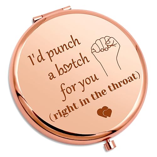 Gevody Best Sister Gifts Funny Compact Makeup Mirror Friendship Gifts for Girls Best Friend Birthday for Women Soul Sister Travel Makeup Mirror Beauty & Personal Care Gevody